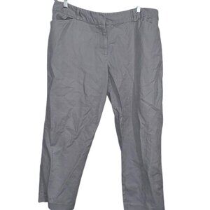 Liz Claiborne Career Emma Classic Pants Size 16 Gray